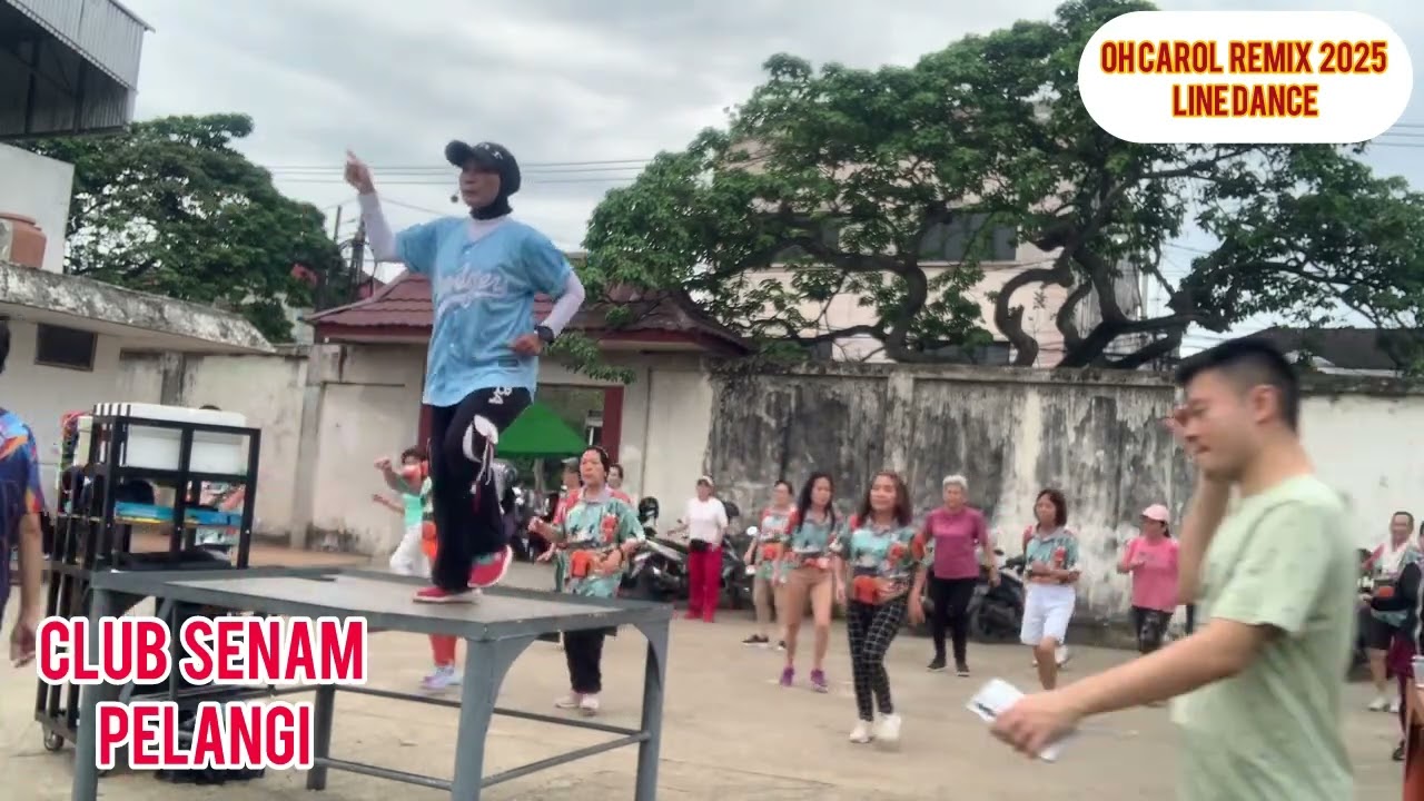 Oh carol Remix Line Dance/bambang Satiyawan / WB Tangga Lantai Atas / WB class - IndahBohay