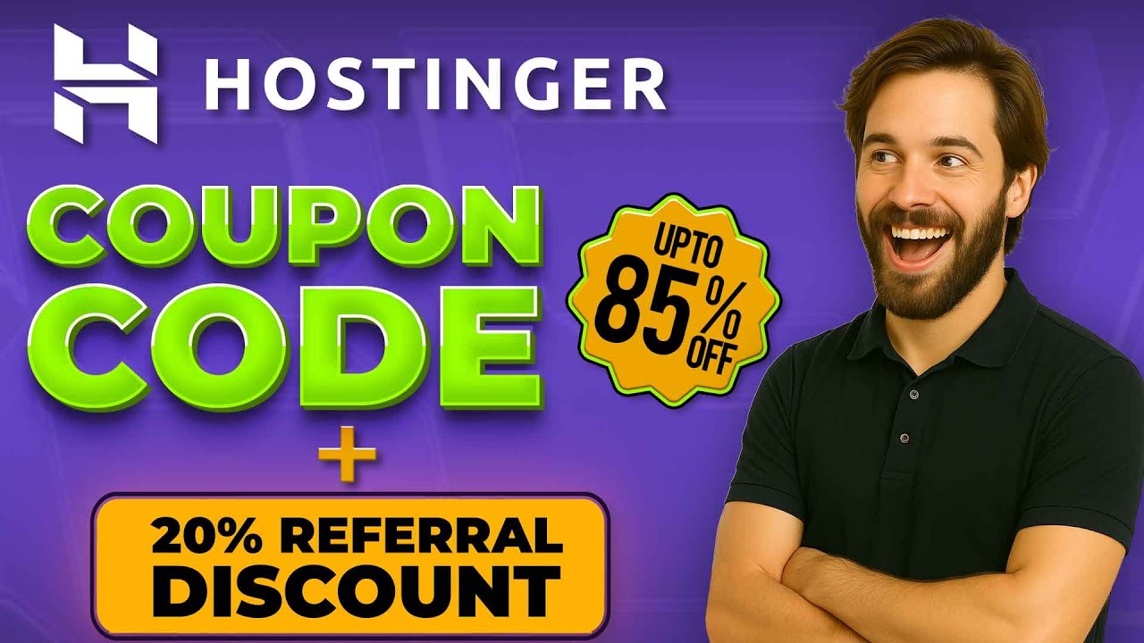Hostinger Coupon Code - Black Friday Deal + EXTRA 20% REFERRAL DISCOUNT