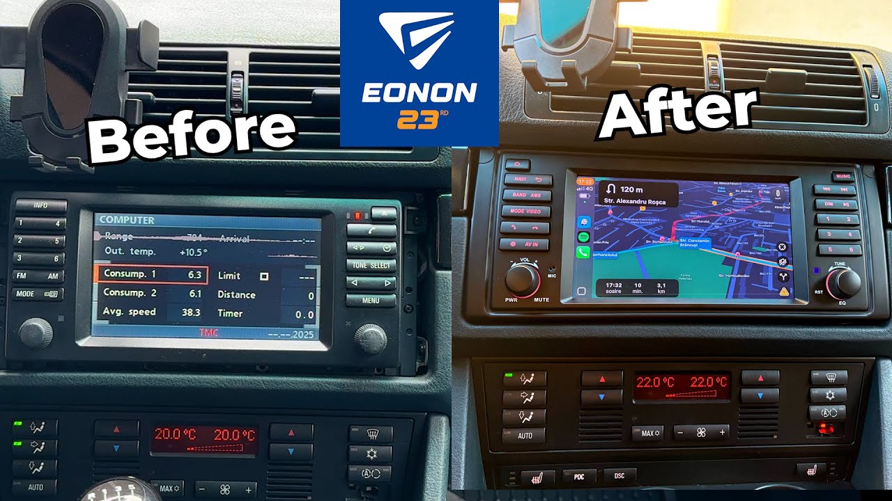 Sistem Navigatie Touchscreen Dedicat BMW E39 - Eonon Test & Review