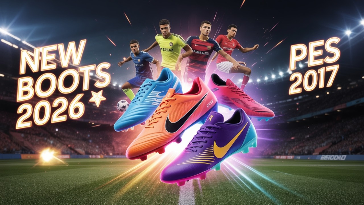 PES 2017 BOOTPACK 2026 UPDATE | 100+ REALISTIC BOOTS | All Patches