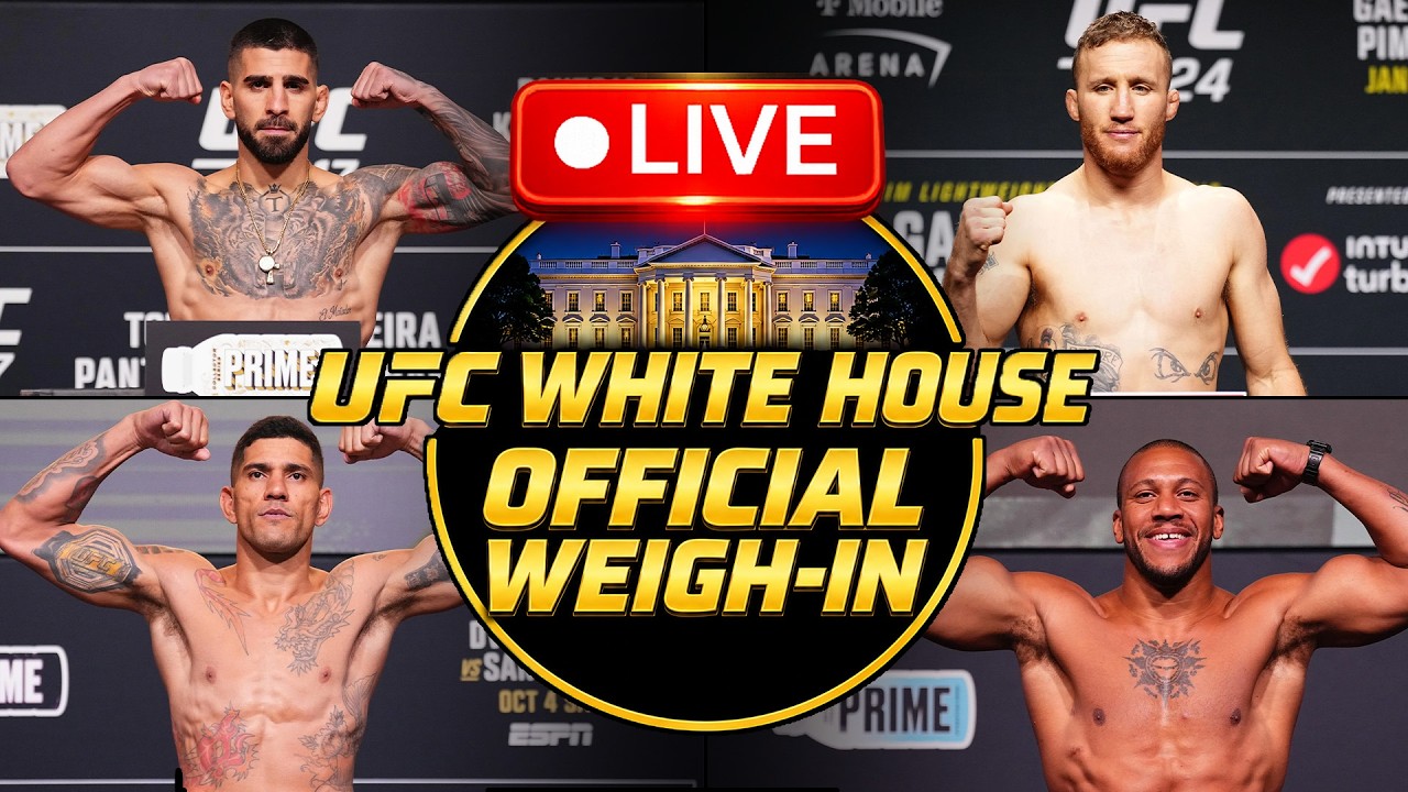 🔴 UFC White House Official Weigh-In | UFC Freedom 250 | MMA Fighting