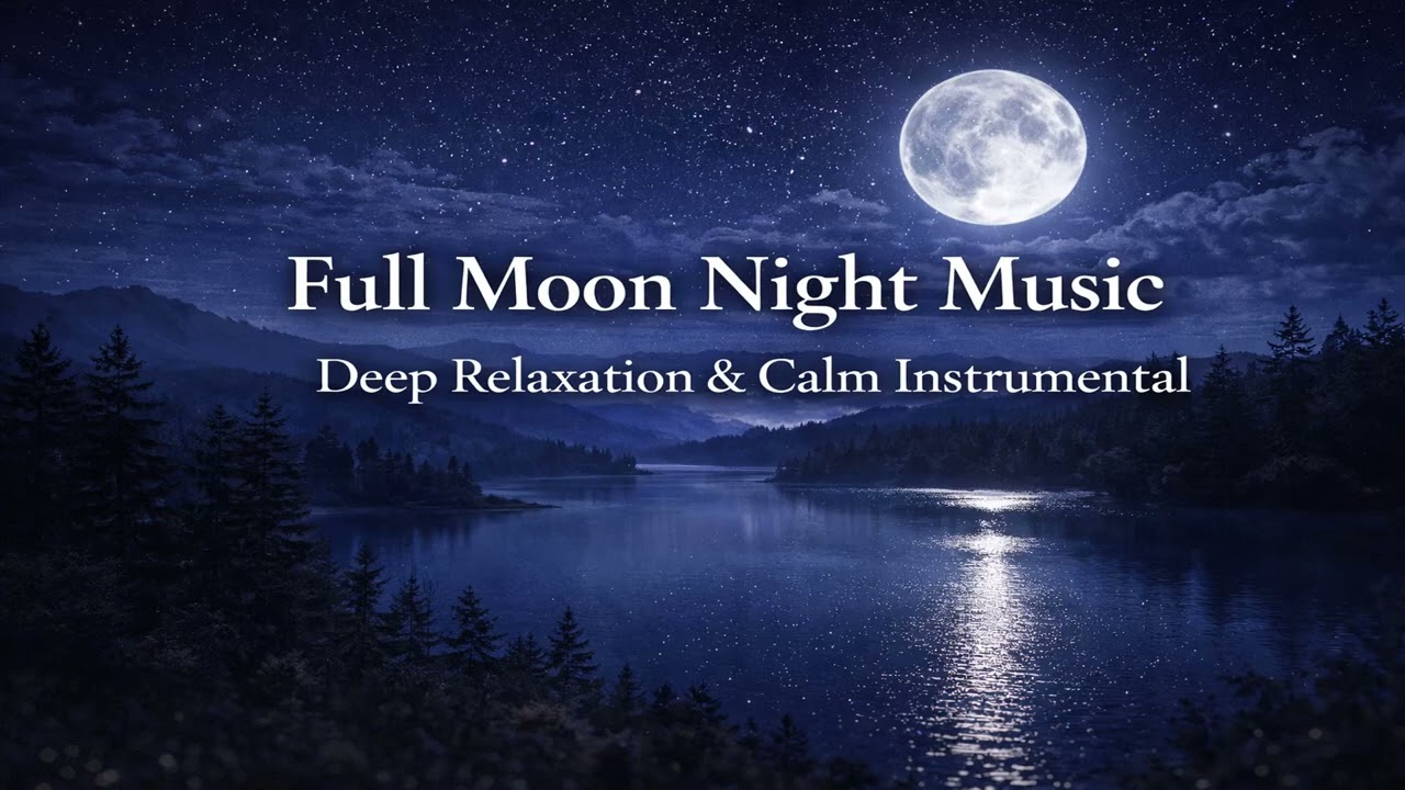 Full Moon Night Music 🌕 Deep Relaxation & Calm Instrumental