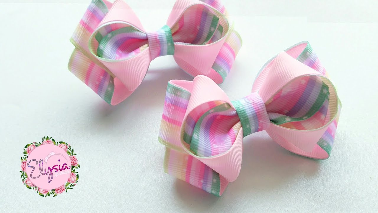 Laço Indria 🎀 Ribbon Bow Tutorial 🎀 DIY by Elysia Handmade