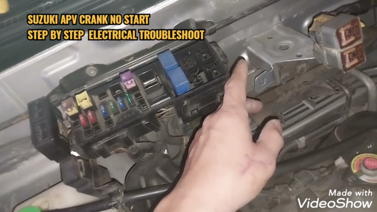 SUZUKI APV CRANK NO START STEP BY STEP ELECTRICAL TROUBLESHOOT