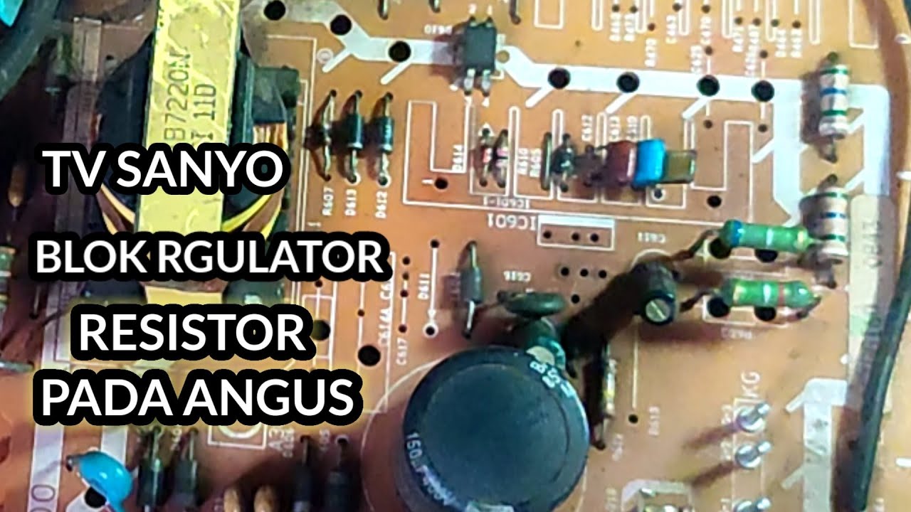 regulator tv sanyo str w6753 resistor angus