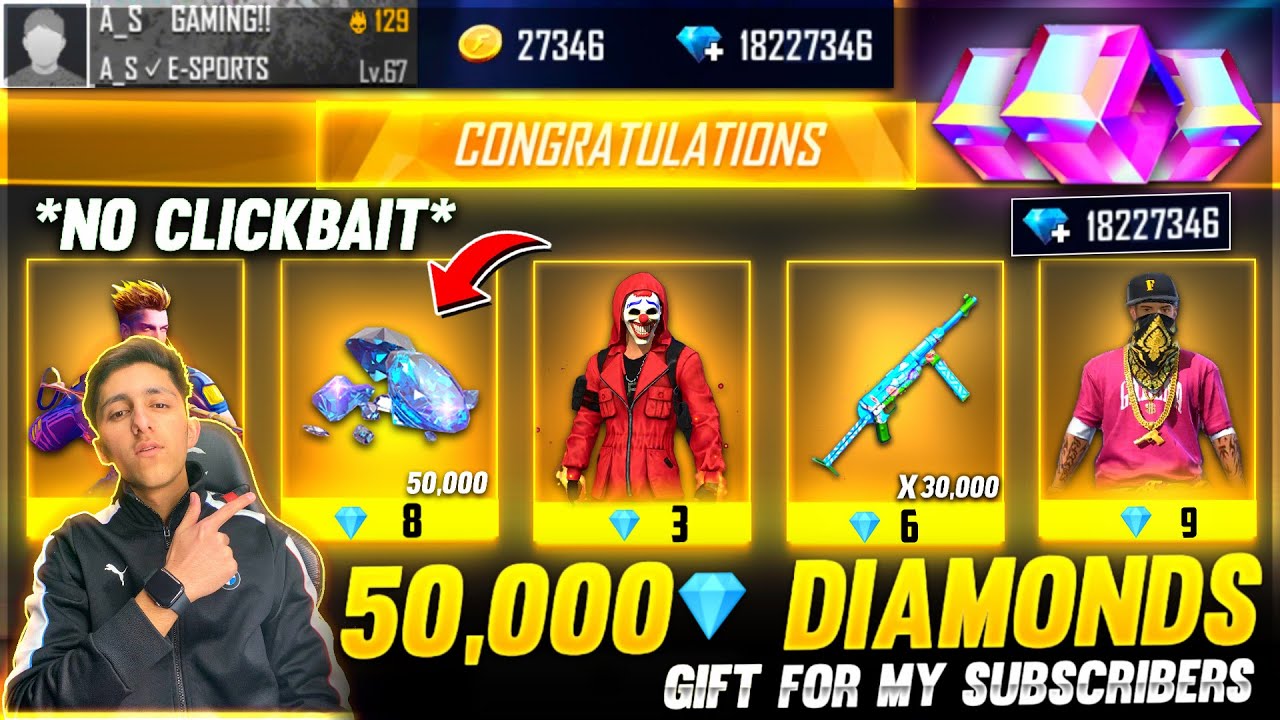 Buying 50,000 Diamonds 💎& Dj Alok In Subscriber Id *No Clickbait*Biggest Giveaway- Garena Free Fire