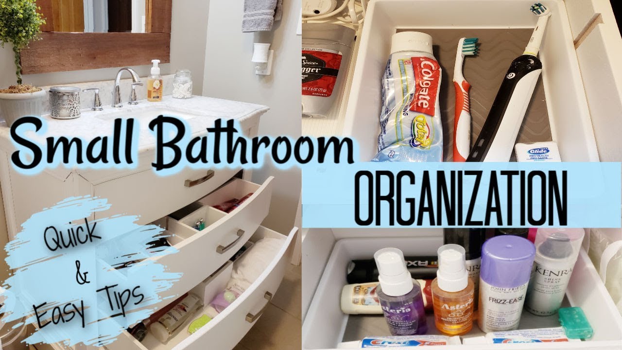 SMALL BATHROOM ORGANIZATION | TIPS TO ORGANIZE A SMALL SPACE