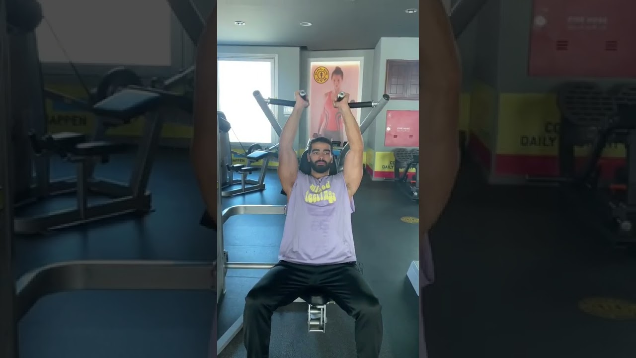 من المهم تعرف اجهزة الجيم الحلقة ٦  اجهزة ( overhead press, lateral raise)