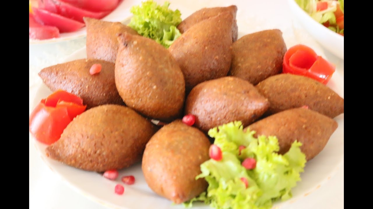طريقة عمل الكبة  المقلية بدون ماكينة وبدون هبرة والنتيجة مبهرة  وقرمشة غير شكل içli köfte tarifi