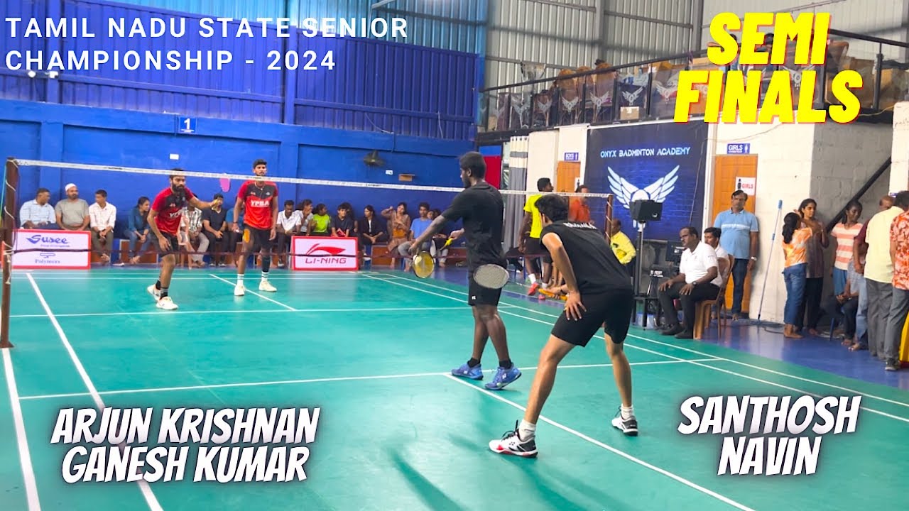 2ND GAME - ARJUN/GANESH vs SANTHOSH/NAVIN || TamilNadu State Senior Championship 2024 - Vellore