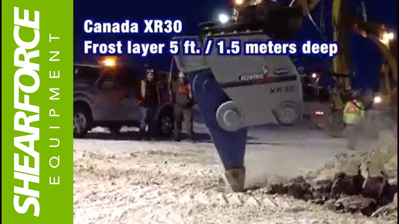 Xcentric Ripper Tearing Through Frozen Ground in Northern Manitoba