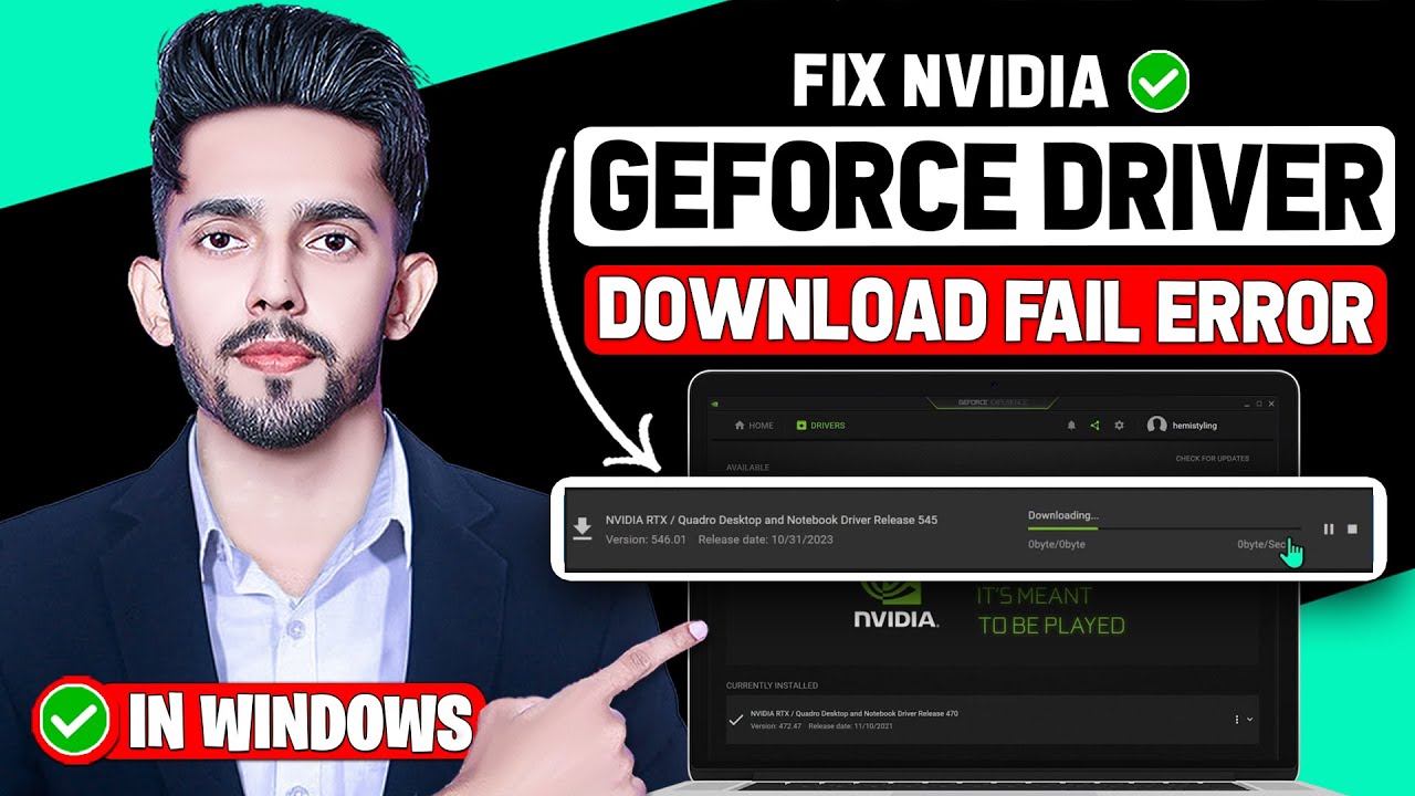 How to Fix Nvidia GeForce Experience Driver Download Failed Error (Updated)