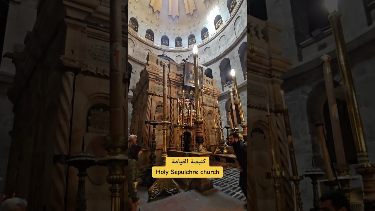 Holy Sepulchre Church in Jerusalem, has the tomb of Jesus #christian #jesus #jerusalem