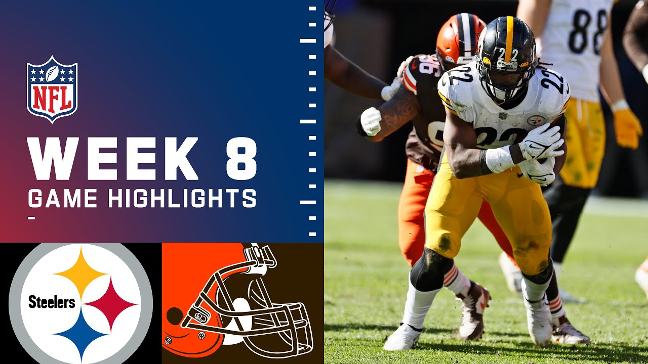 Steelers vs. Browns Week 8 Highlights | NFL 2021