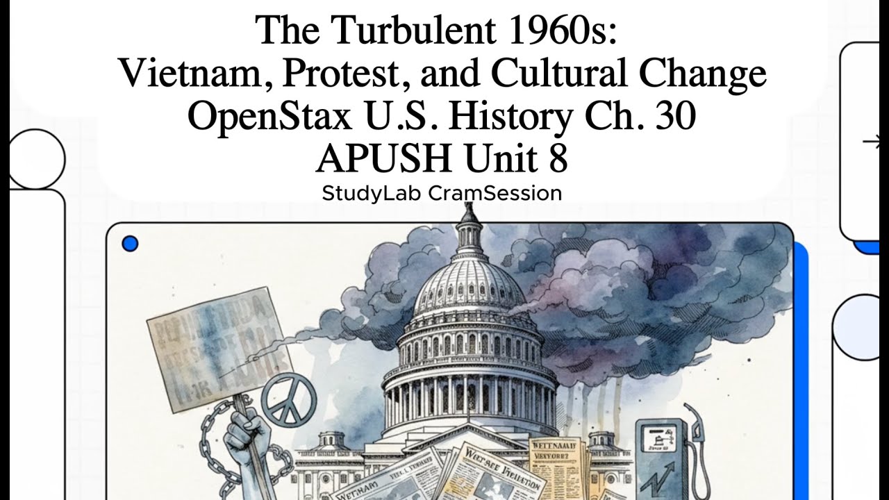 The Turbulent 1960s: Vietnam, Protest, Cultural Change (OpenStax U.S. History Ch. 30) | APUSH Unit 8