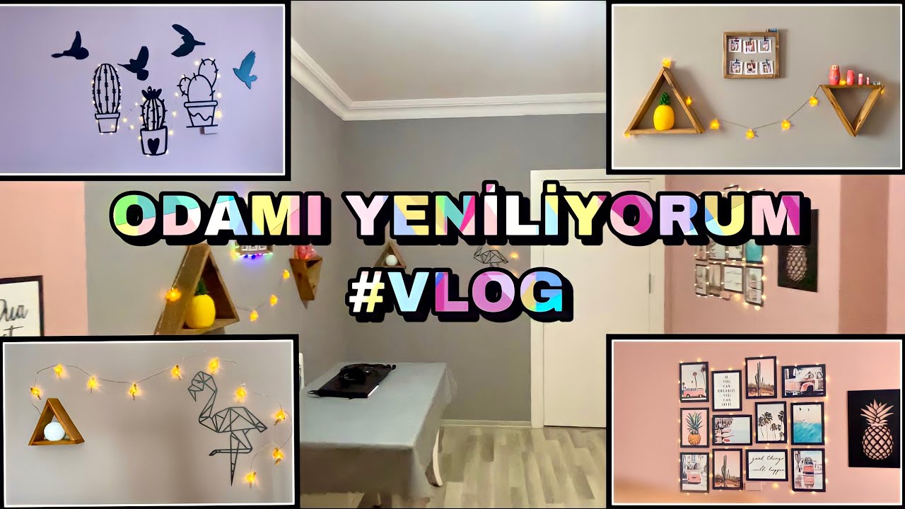 ODAMI YENİLİYORUM #vlog | BOYA YAPTIM😱