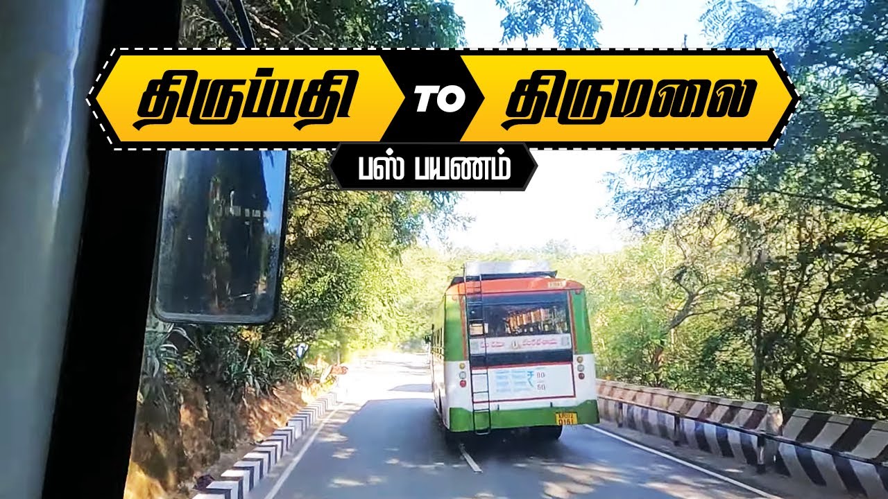 🙏 திருப்பதி TO திருமலை பஸ் பயணம்  | திருப்பதி மலைபயணம் | Tirupati to Tirumala  Hill Bus Cabin Ride 🚌