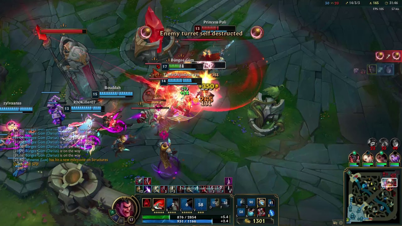 Triple Kill Darius s11 max E range pull XD