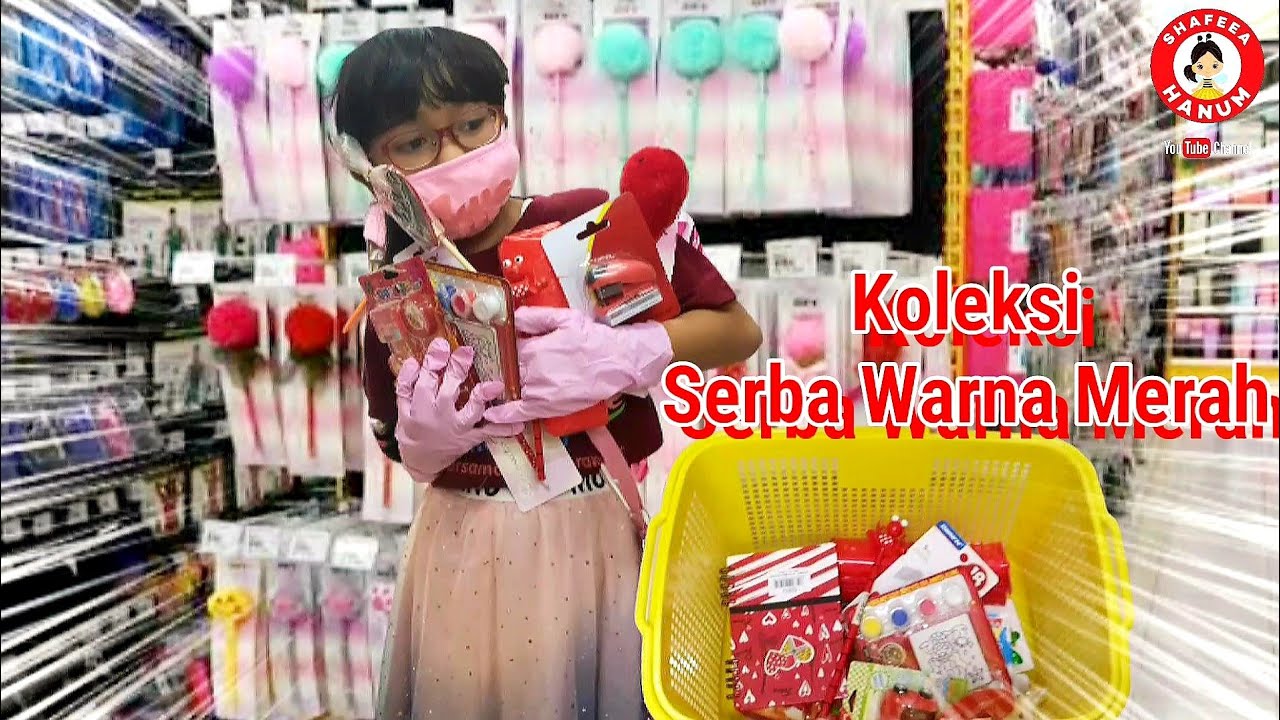 Vlog Hanum Koleksi Alat Tulis Serba Warna Merah ❤ Shafeea Hanum