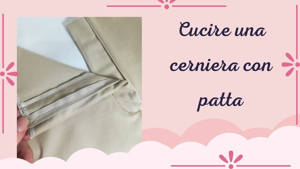 Come cucire una cerniera con patta