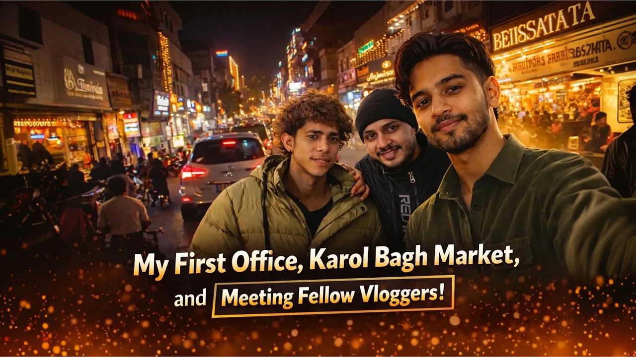 Vlog 6 Part 2, Mera 1st office, Karol Bagh Market and dusre vloggers se mila😍
