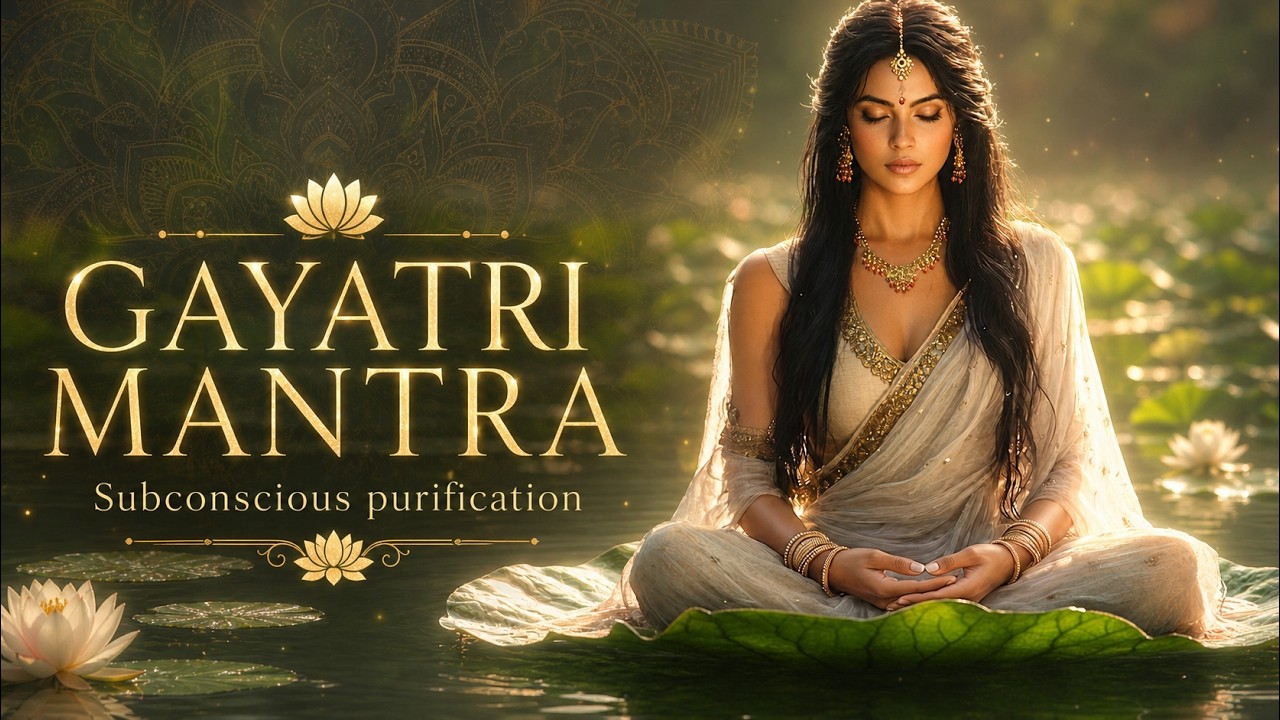 ☀️𝟏𝟎𝟖 𝐓𝐈𝐌𝐄𝐒 Darkness Held Too Long Inside│Gayatri Mantra to Purify the Subconscious & Restore Light