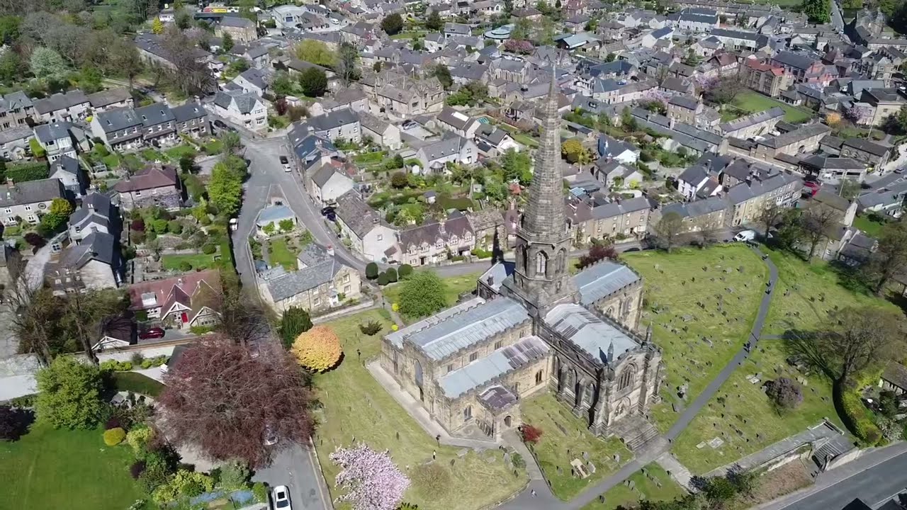 Bakewell Fly Over On a Sunny Day DJI Drone