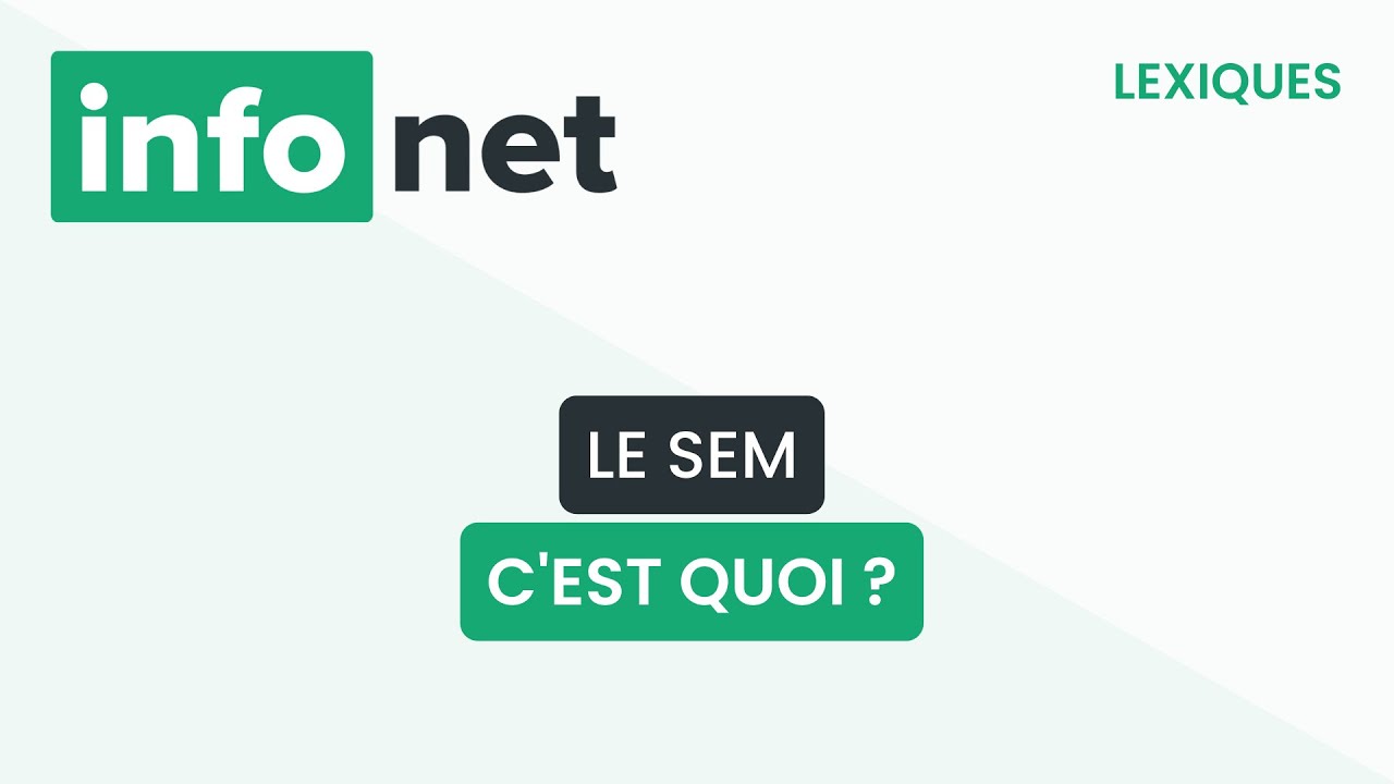 Le SEM, c'est quoi ? (définition, aide, lexique, tuto, explication)