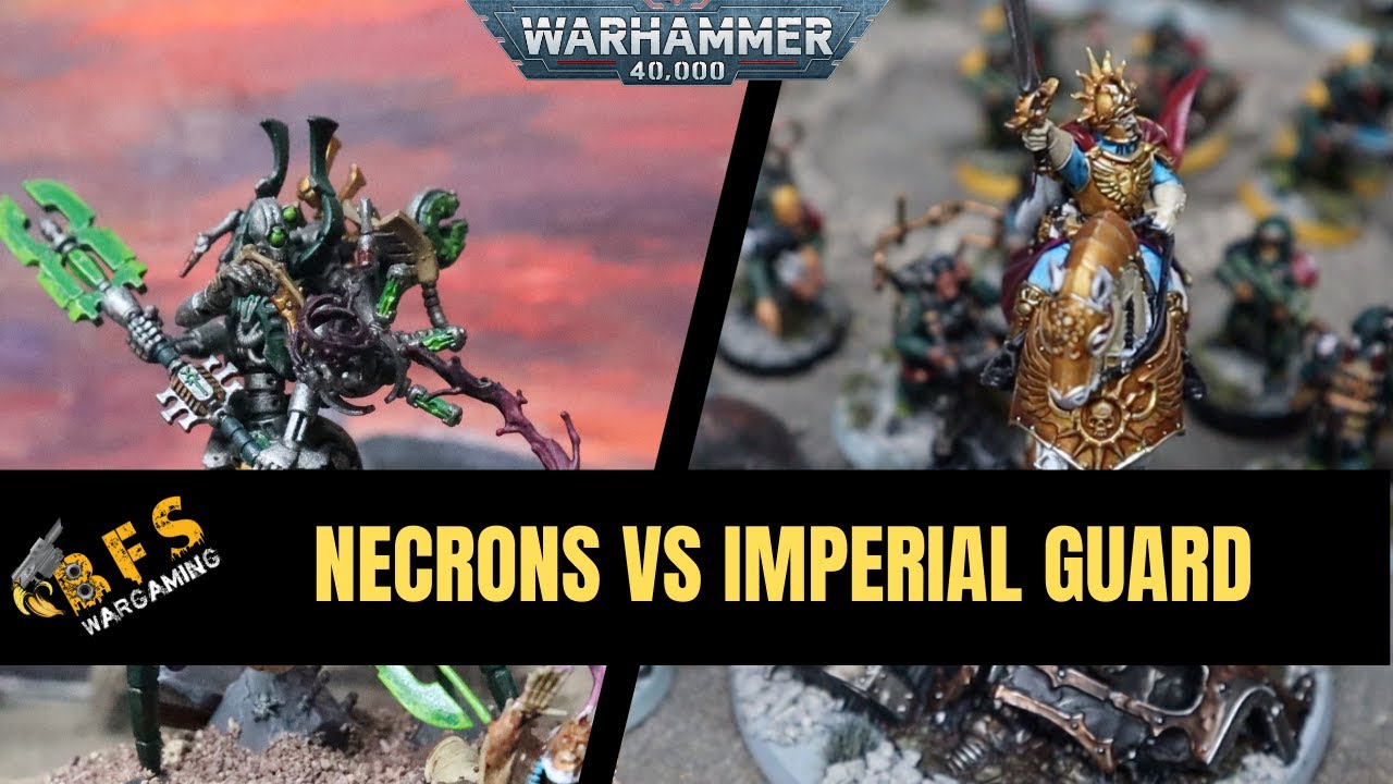 Astra Militarum VS Necrons Warhammer 40k Battle Report 10th Edition.