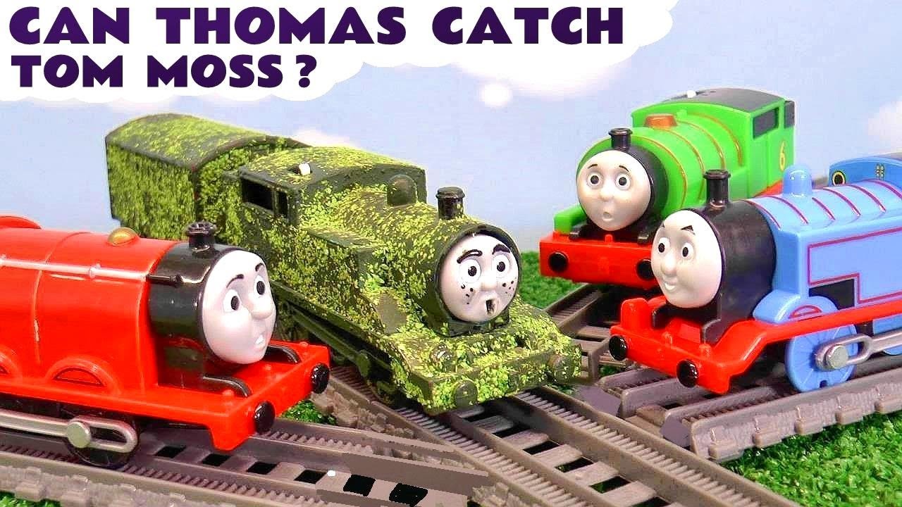 Can Thomas Catch Tom Moss Toy Train Story with Thomas Trains