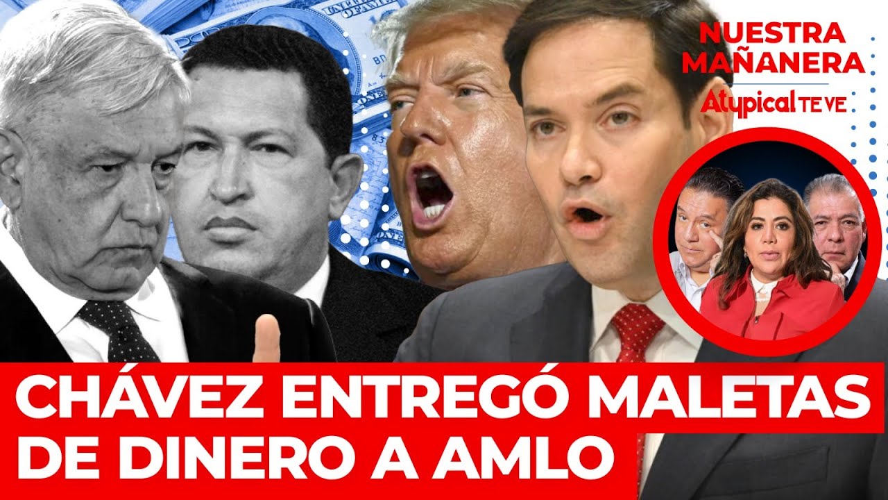 ¡DINERO SUCIO! En EUA publican que Hugo Chávez enviaba maletas llenas de dinero a AMLO