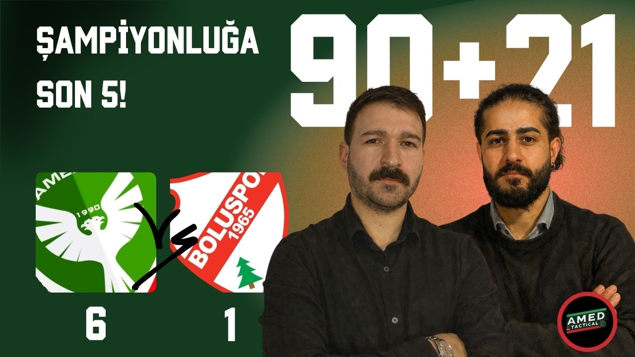 90+21 | Amedspor 6-1 Boluspor | Son 5!