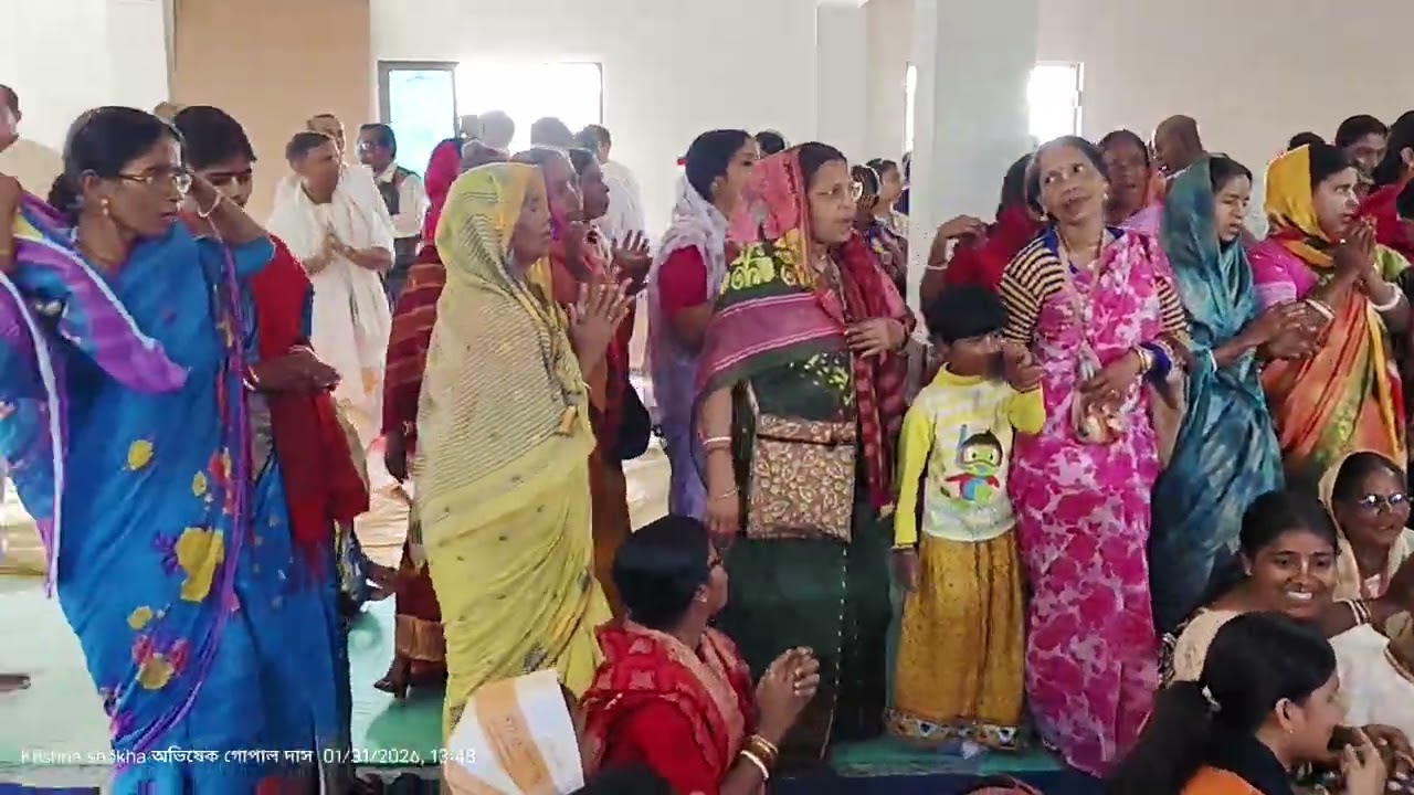 নিত্যানন্দ মহাপ্রভুর পুষ্প অভিষেক 🌱🌱🎉