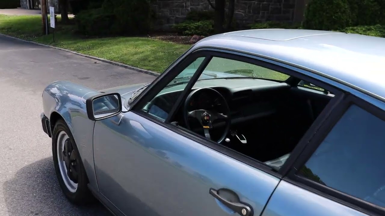 Beautiful Light Blue Metallic 1983 Porsche 911SC 3.0 Coupe