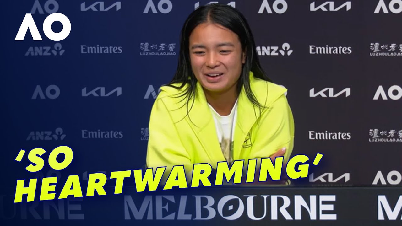 Alexandra Eala felt the love from the packed crowd on the outside court | Wide World of Sports