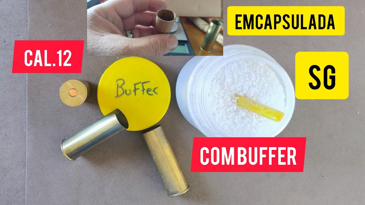 Recargas encapsulada cal.12 com buffer e chumbo SG.