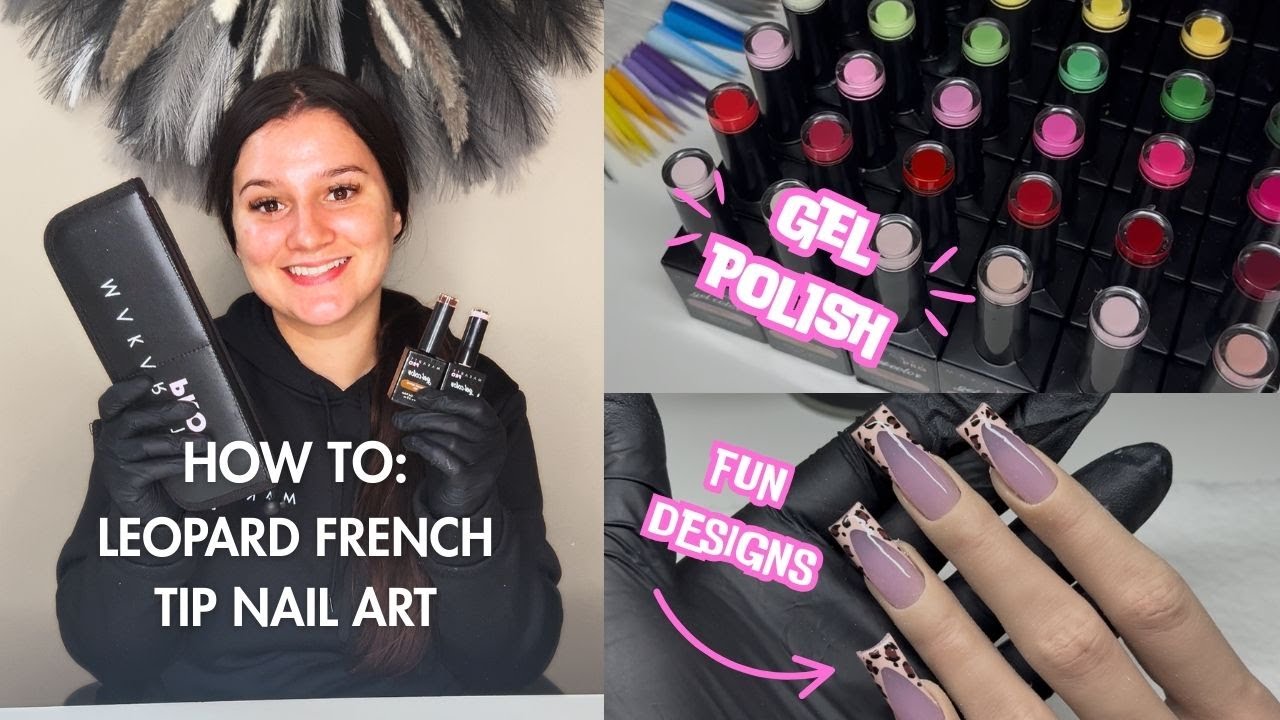 Leopard French Tips Nail Art Tutorial 🐆 | MakarttPro Gel Polish