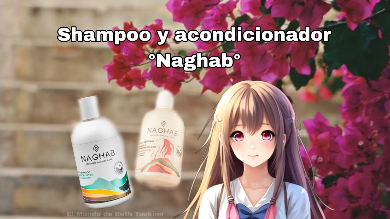 Shampoo Mystical detox  e  acondicionador Amazon Nuts y camu camu de Naghab