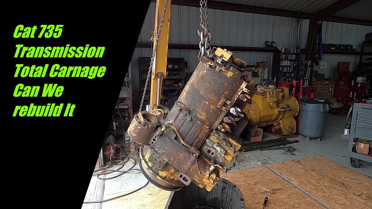 Разборка трансмиссии Cat 735. Полная катастрофа