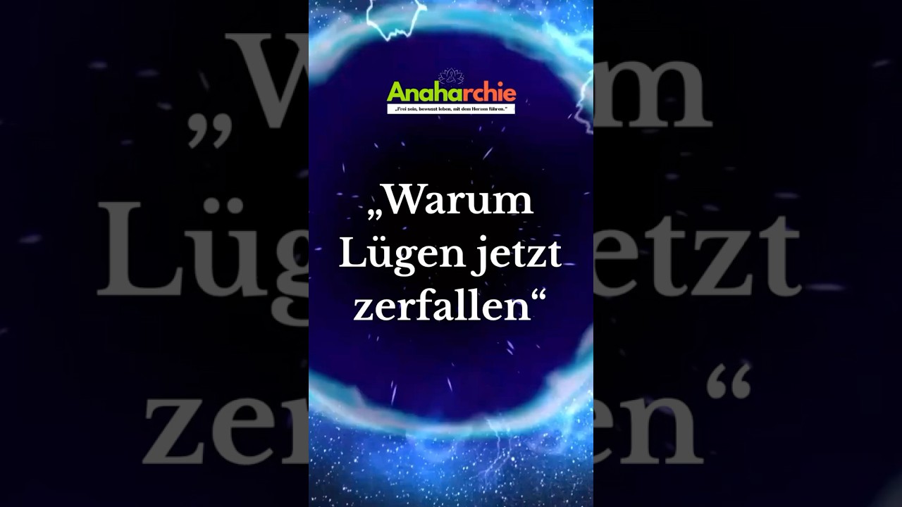 L&uuml;gen zerfallen! #f&uuml;rdich #anaharchie #l&uuml;gen #spirituellebotschaft #seelenbotschaften #bewusstsein