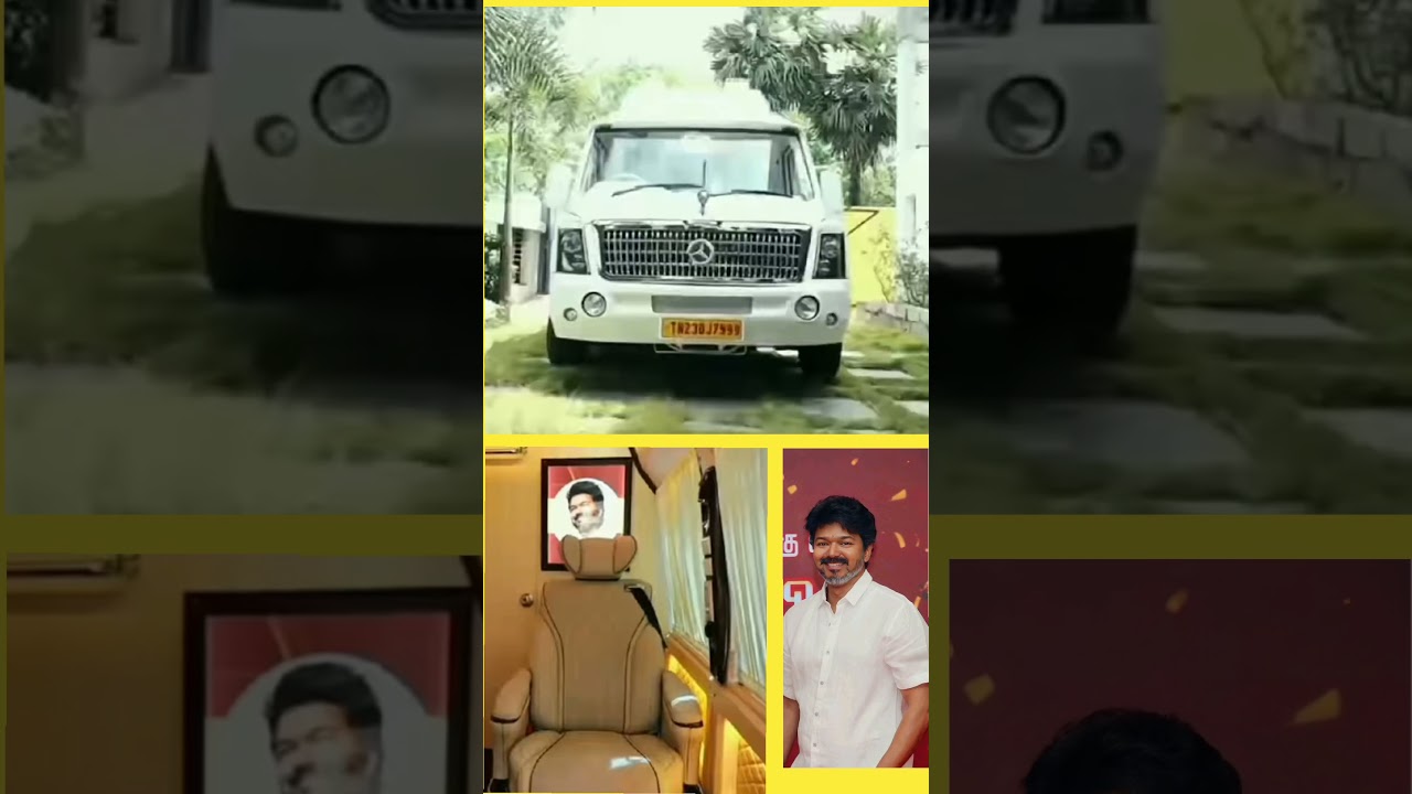Tvk van Tvk Thalapathy vijay Travel Van 💓💛💓 Good Day Tamil