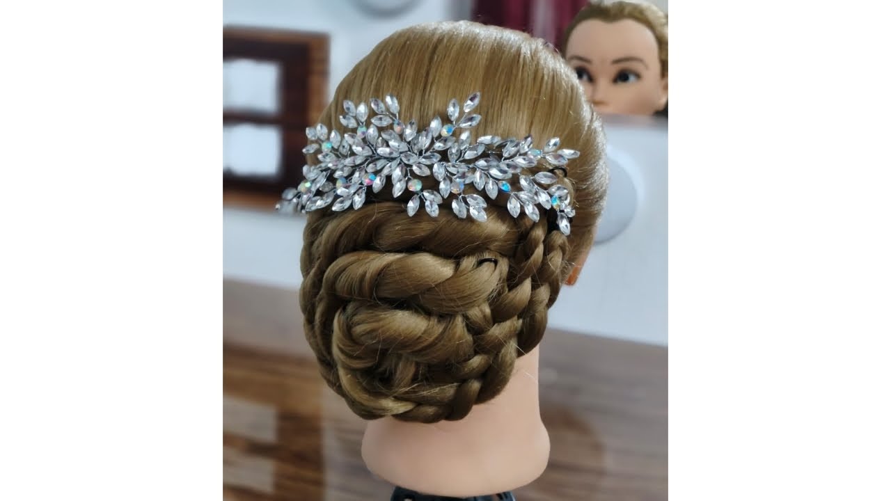  Let's create quick and easy bun hair style💫✨🤍 