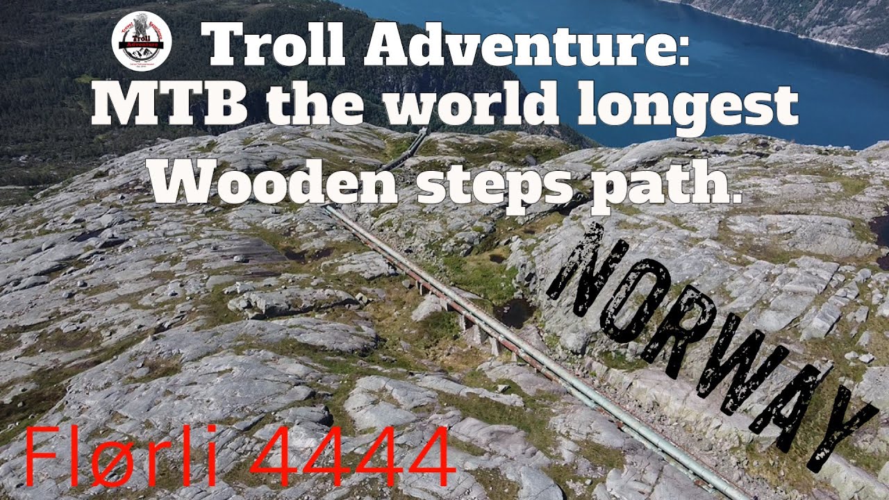 Top MTB trails Norway with fjord views and rocky mountains Flørli