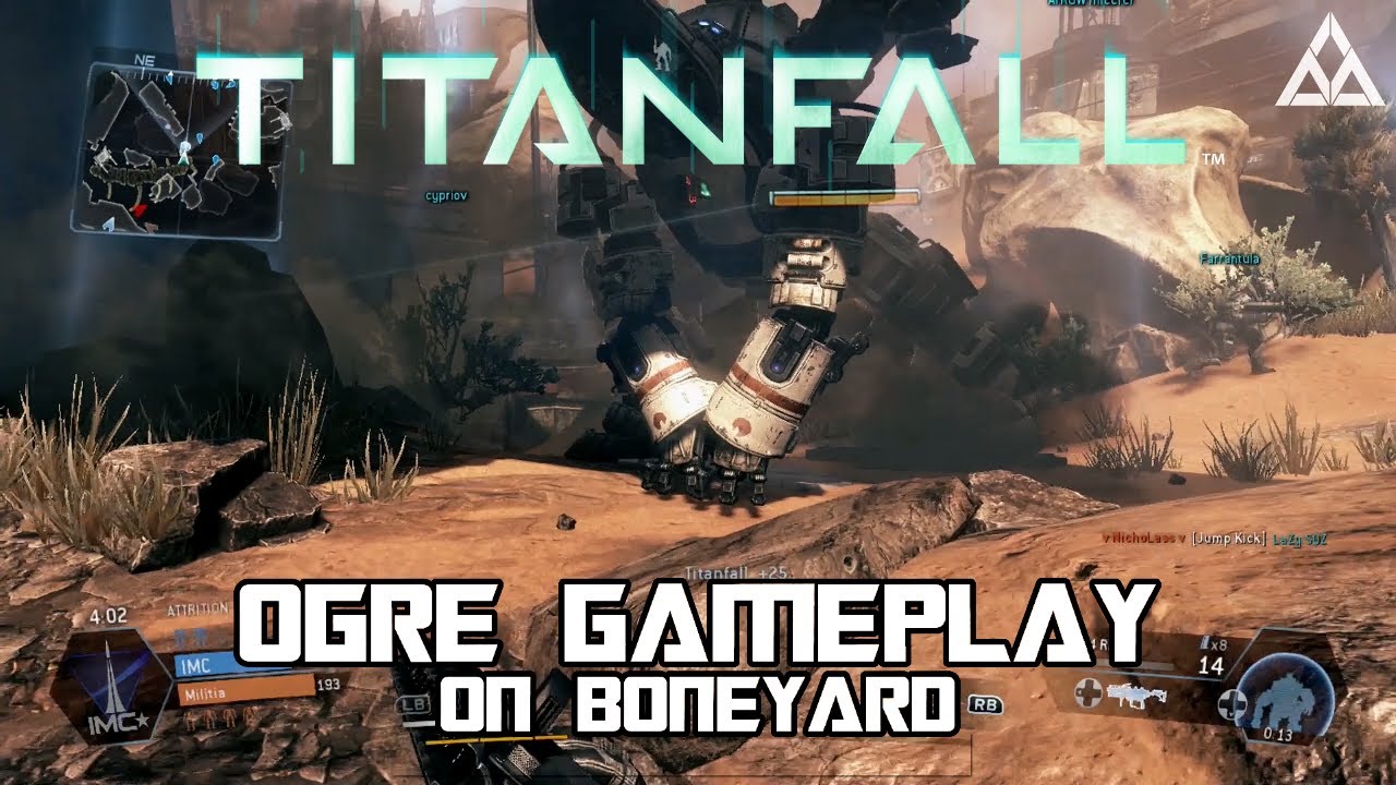 Titanfall Multiplayer Gameplay - OGRE Titan (Boneyard Map - 12-1)