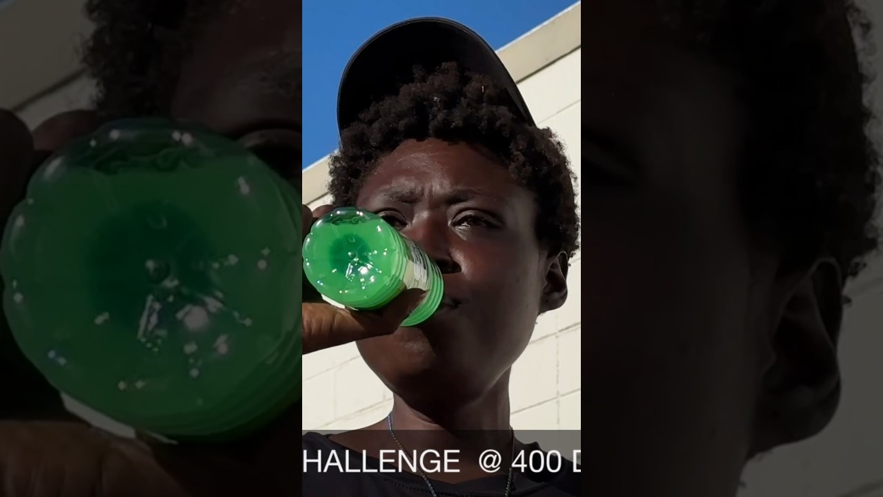 LIME 🍋&zwj;🟩JUICE CHALLENGE IN THE HOOD PART 1 🤯#viralvideo #funny #limejuicechallenge #400degreestv