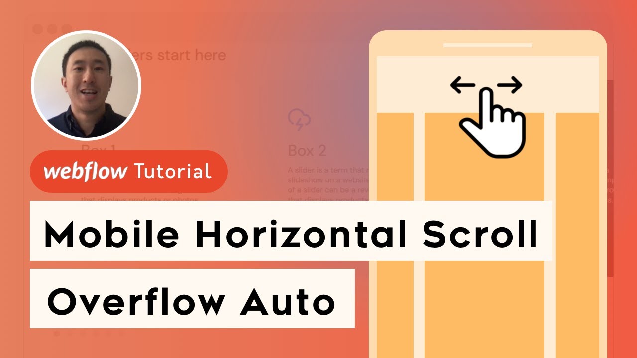 Горизонтальная прокрутка на мобильных устройствах в Webflow с использованием Overflow Auto