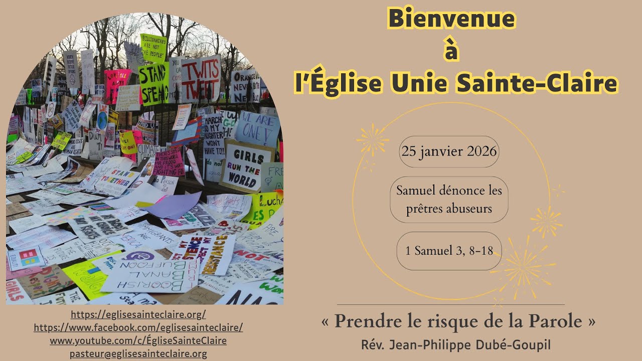 Rediffusion du culte du 25 janvier 2026 - Samuel dénonce les prêtres abuseurs