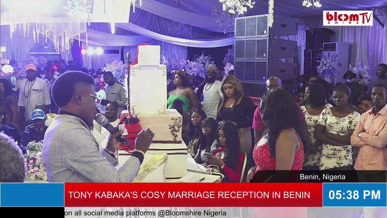 TONY KABAKA'S COSY MARRIAGE RECEPTION IN BENIN.  All Rights Reserved