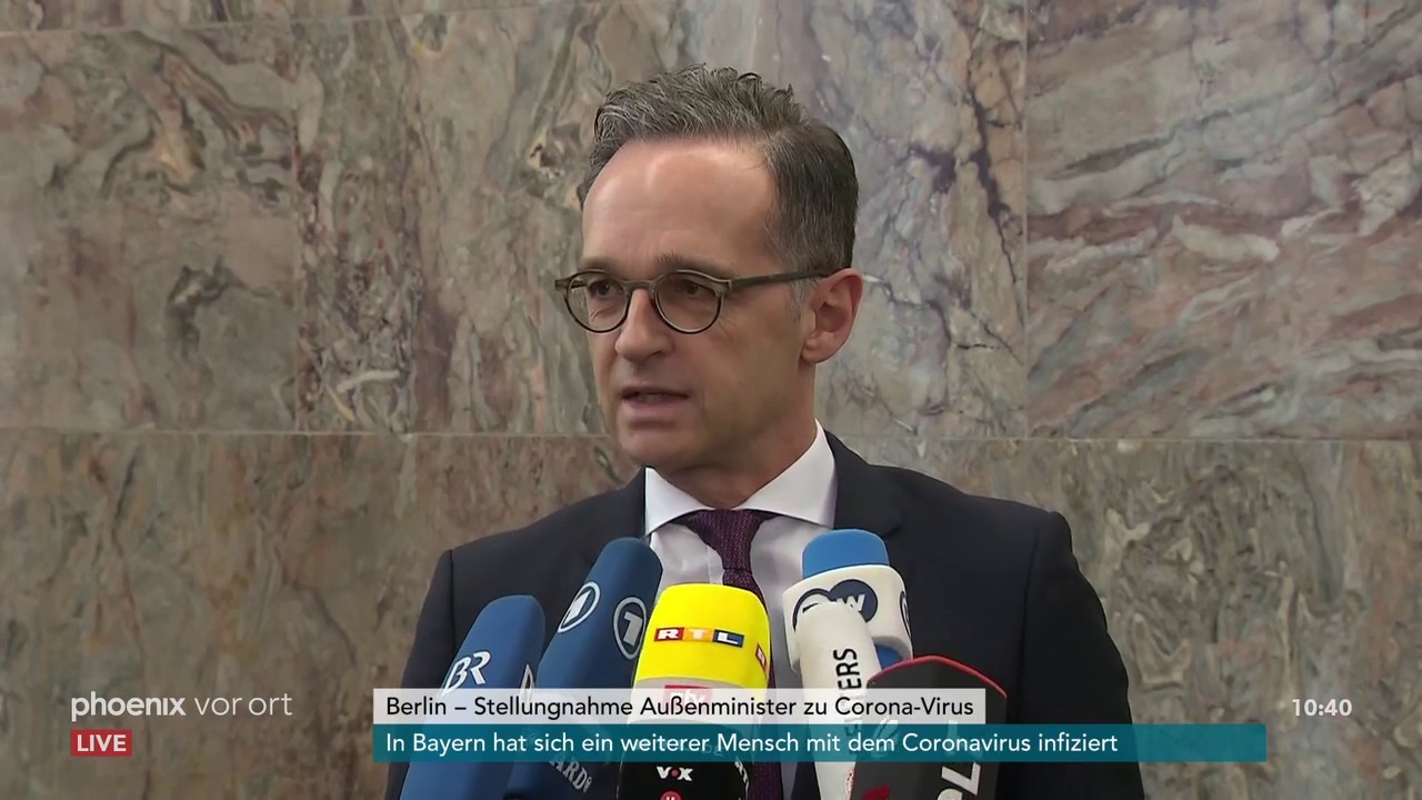 Heiko Maas zur Ausbreitung des Coronavirus am 31.01.20