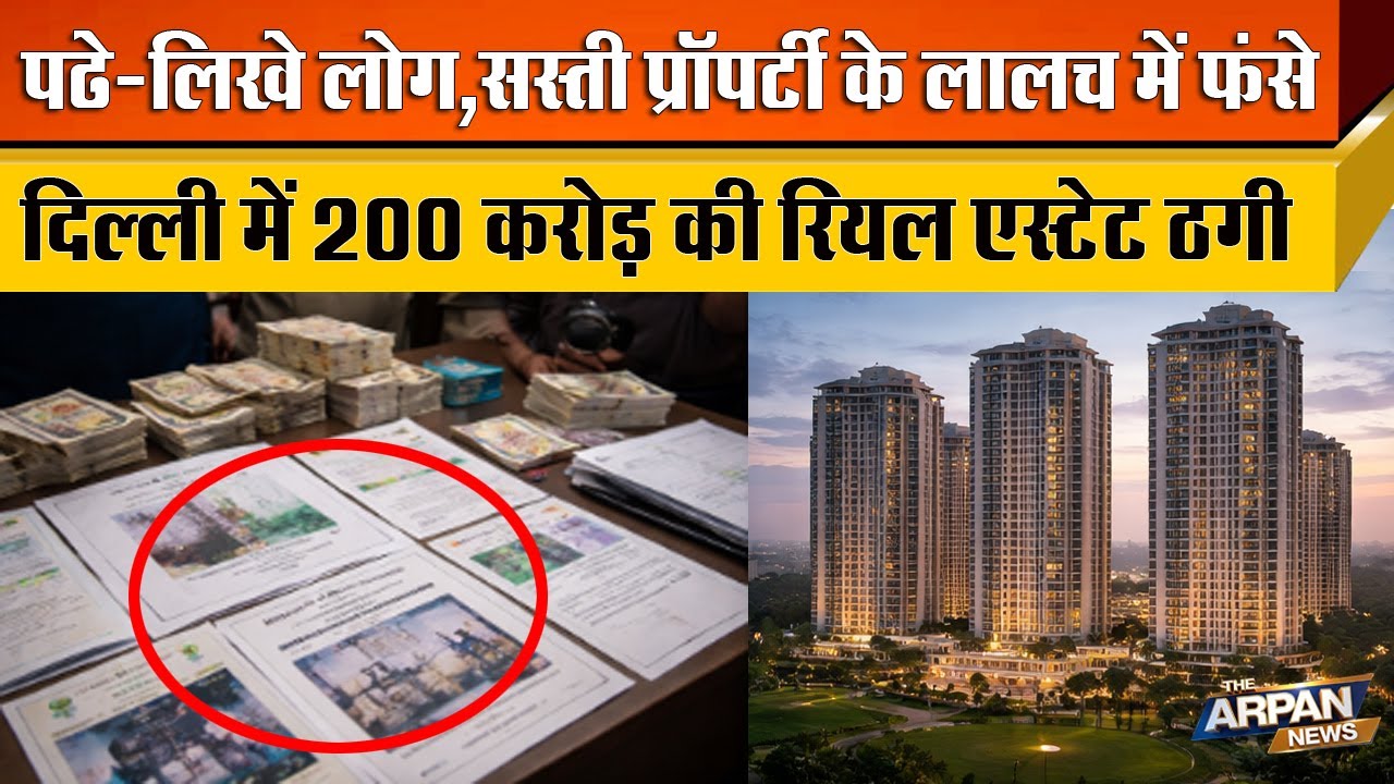 दिल्ली के Well Educated लोगों को सस्ती Luxury Property के नाम पर करोड़ा का चूना लगाने वाला Gang